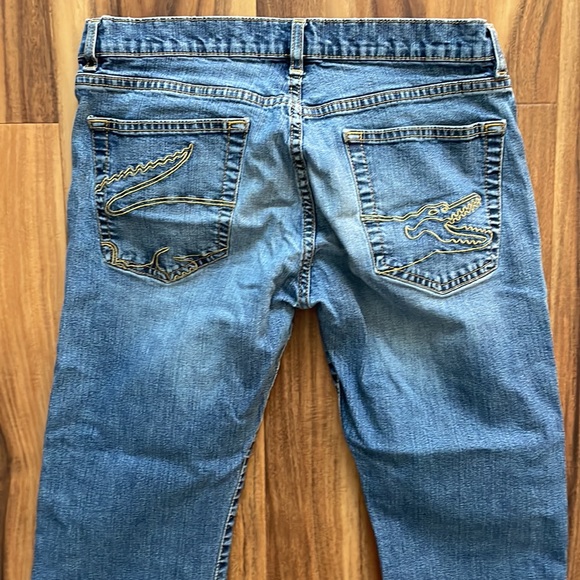 Lacoste 40 alligator 40 LBH Blue Jeans Boys Denim Pockets Zipper belt loops play - Picture 8 of 16